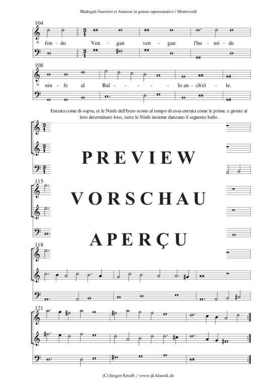 gallery: Madrigali Guerrieri et Amorosi in genere rapresentativo , , (Gemischter Chor SSATB, Streich-Trio)