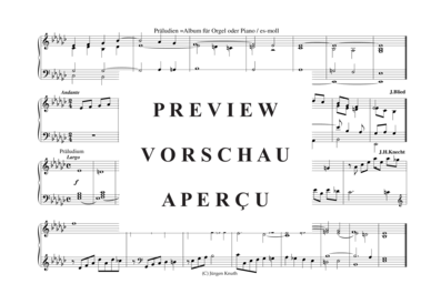 gallery: Präludien = Album für Orgel oder Piano (es-moll) , ,  (Klavier Solo)