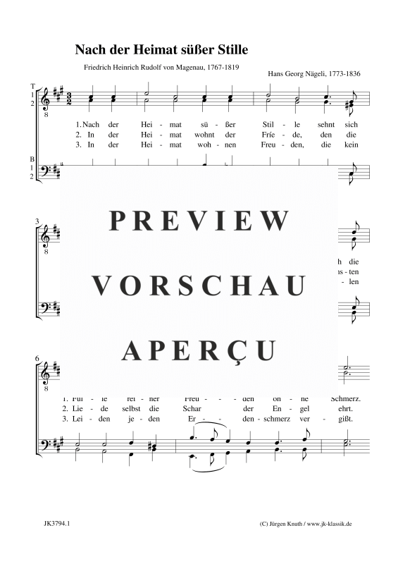 gallery: Nach der Heimat süßer Stille, , (Männerchor)