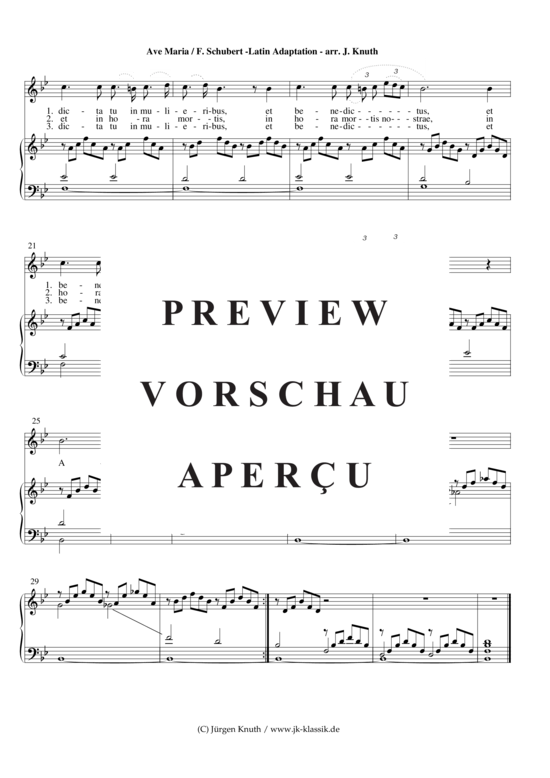 gallery: Ave Maria  D.839, op.52.6, B-Dur  Latin Adaptation , , (Orgel + Gesang)