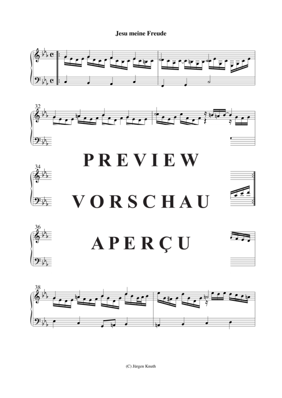 gallery: Jesu meine Freude , , (Gemischter Chor + Orgel/Klavier)