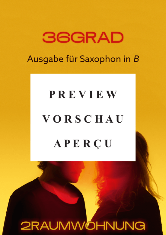 gallery: 36Grad , 2raumwohnung, (Tenor/Sopran Saxophon in B - Leadsheet)