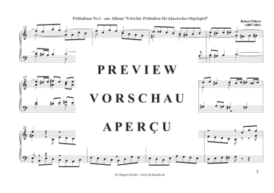 gallery: Präludien Nr.1  aus 6 leichte Präludien für klassisches Orgelspiel? , , (Orgel Solo)
