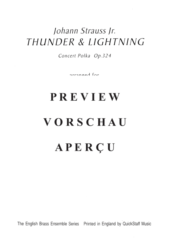 gallery: Thunder & Lightning Polka , , (1.+2.Trp in C, Horn in F, Pos, Tuba)