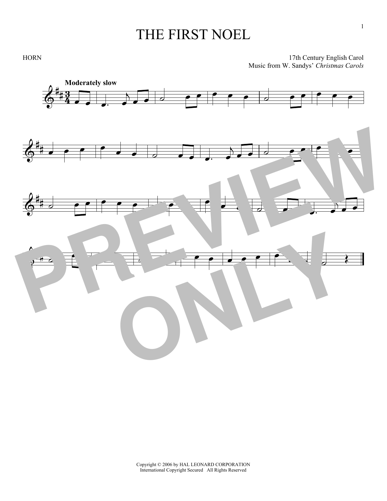 The First Noel - Sheet Music By - Smd-166278 