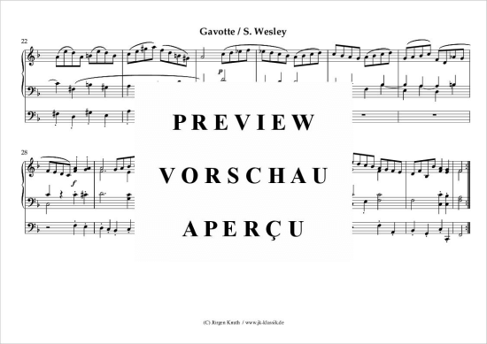 gallery: Gavotte F-Dur , , (Orgel Solo)