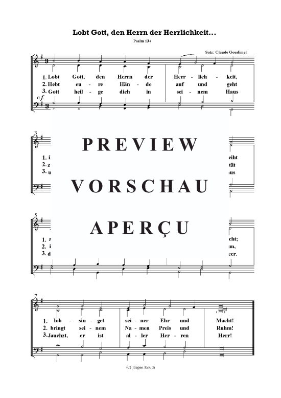 gallery: Lobt Gott, den Herrn der Herrlichkeit , , (Gemischter Chor)