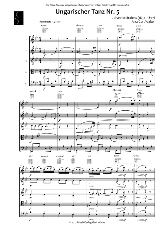 Ungarischer Tanz Nr. 5 