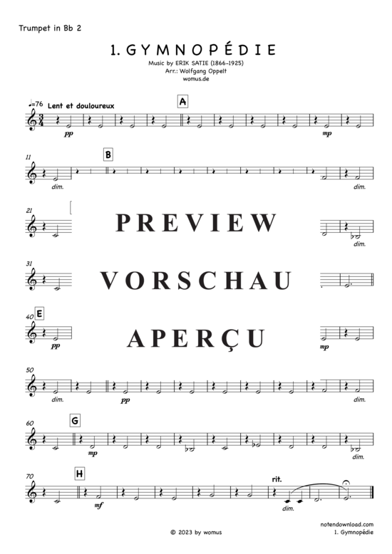 gallery: Gymnopédie Nr. 1 , , (Blechbläser Quintett)