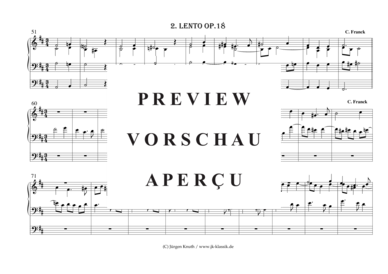 gallery: Fugue  aus Prelude, Fugue et Variation pour orgue op.18 FWV 30 , , (Orgel Solo)