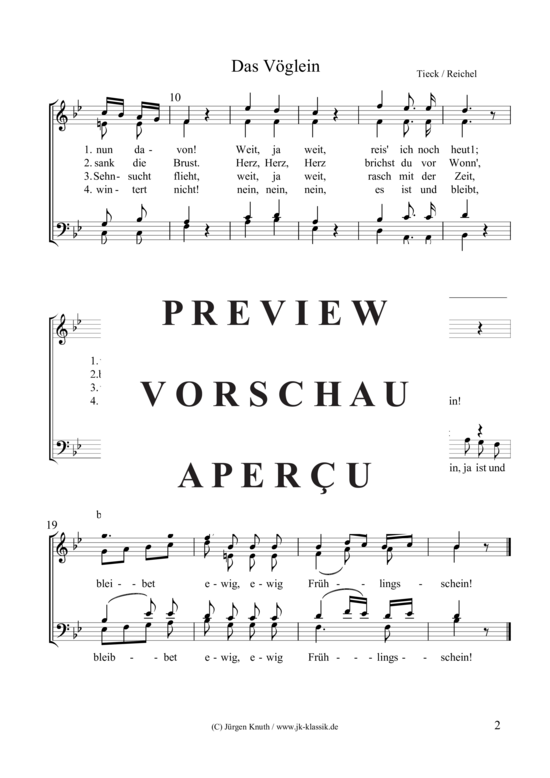 gallery: Das Vöglein Op.10.5 , , (Gemischter Chor)