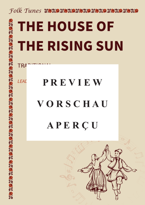 gallery: The House of The Rising Sun (Gesang + Akkorde) , ,  (Leadsheet)