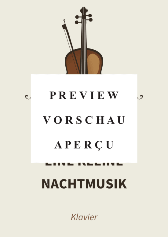 gallery: Eine kleine Nachtmusik - Serenade Nr. 13 - Nr. 1 Allegro , , (Klavier Solo)