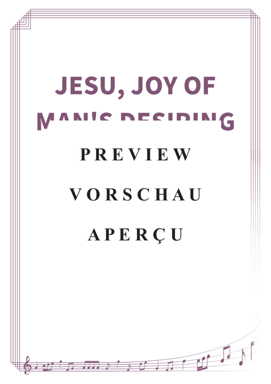 gallery: Jesu, joy of man´s desiring , Twiolins The, (Geigen Duett)