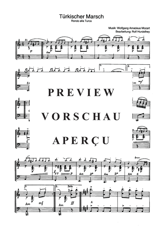 gallery: Türkischer Marsch , , (Klavier Solo mit eingesetzer Flöten-Stimme)