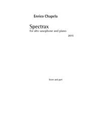 cover: Spectrax, Enrico Chapela, Klavier, Saxophon