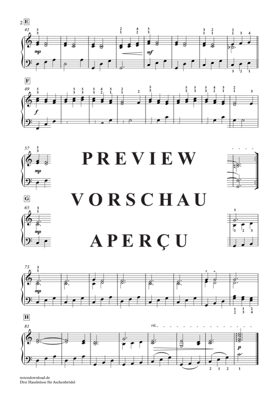 gallery: Drei Haselnüsse für Aschenbrödel , Svoboda, Karel Richard , (Klavier vierhändig)