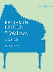 cover: Five Waltzes, Benjamin Britten, Klavier