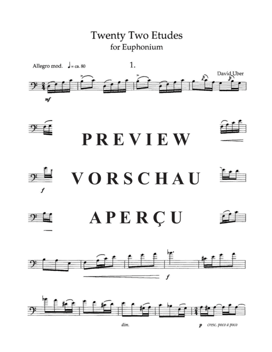 gallery: Twenty-Two Etudes , , (Euphonium Solo)