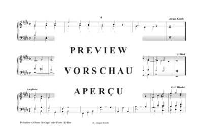 gallery: Präludien E-Dur , , (Orgel/Klavier Solo)