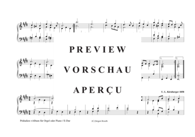 gallery: Präludien E-Dur , , (Orgel/Klavier Solo)