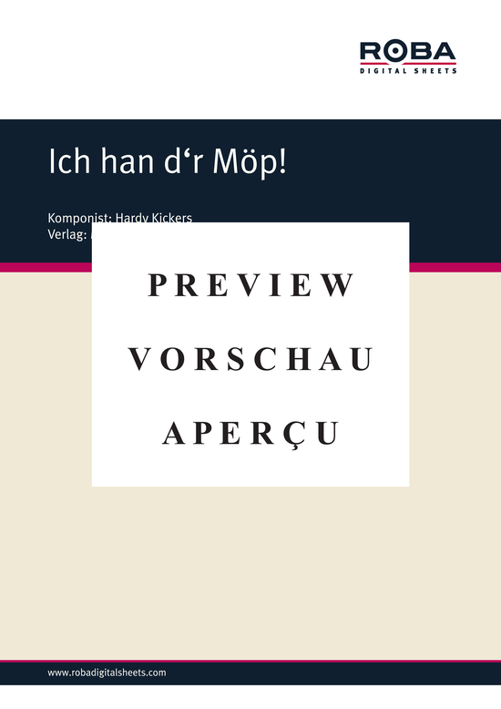 gallery: Ich han d´r Möp! , Kickers, Hardy, (Klavier Solo)