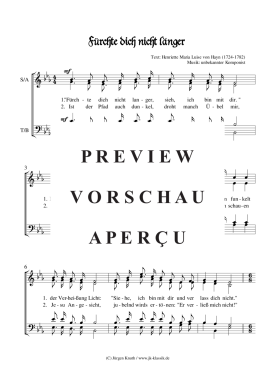gallery: Fürchte dich nicht länger , , (Gemischter Chor)