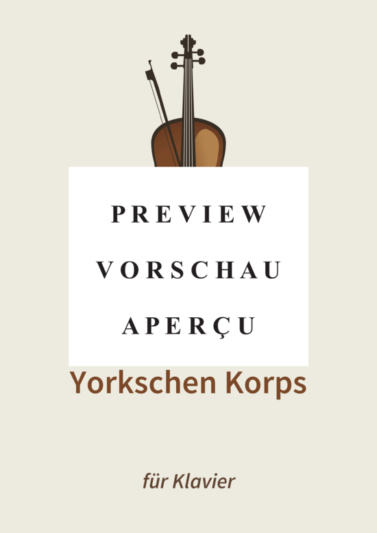 gallery: Marsch des Yorkschen Korps , , (Klavier Solo)