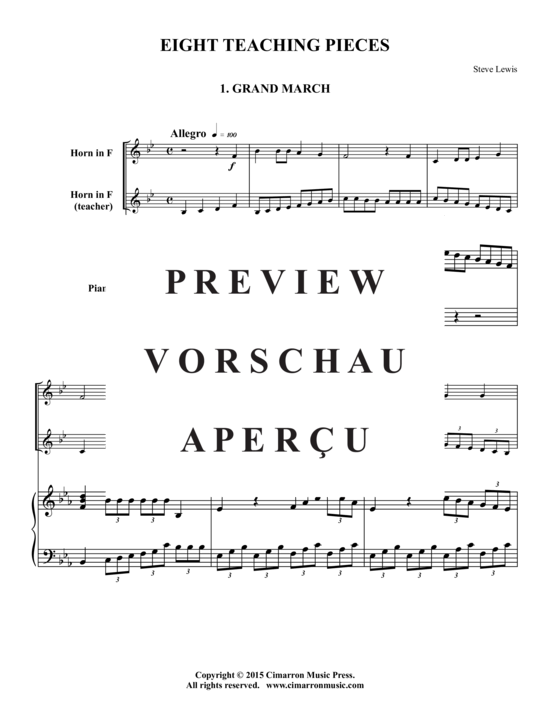 gallery: Acht Unterrichts-Stücke , , (Horn + Klavier)