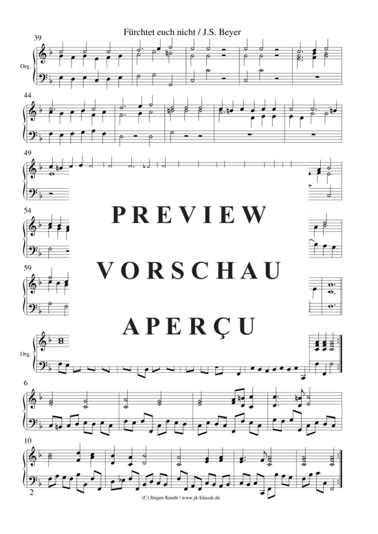 gallery: Fürchtet euch nicht , , (Gemischtes Ensemble Sopran/Tenor + 2x Violine, BC)