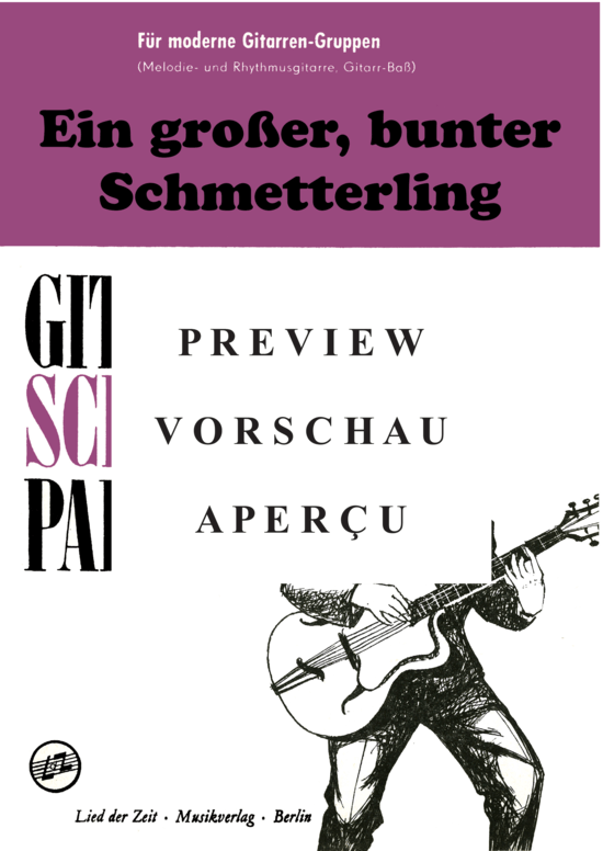 gallery: Ein großer, bunter Schmetterling , , (Trio: 2x Gitarre, Bass)