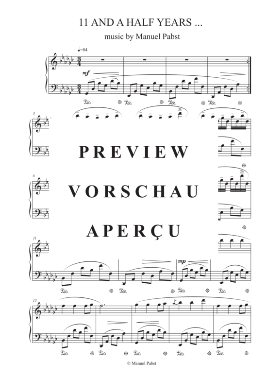 gallery: 11 and a half years... , Pabst, Manuel, (Klavier Solo)