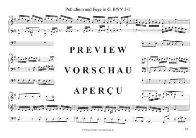 gallery: Präludium und Fuge in G, BWV 541 , , (Orgel Solo)