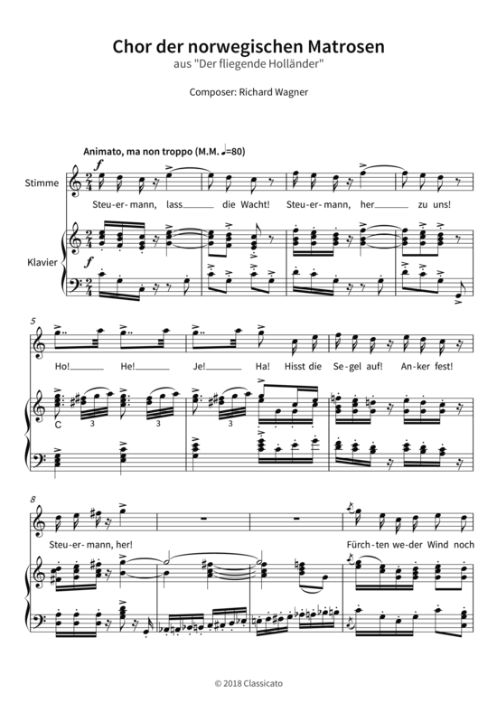 Chor der norwegischen Matrosen - aus Der fliegende Holländer 