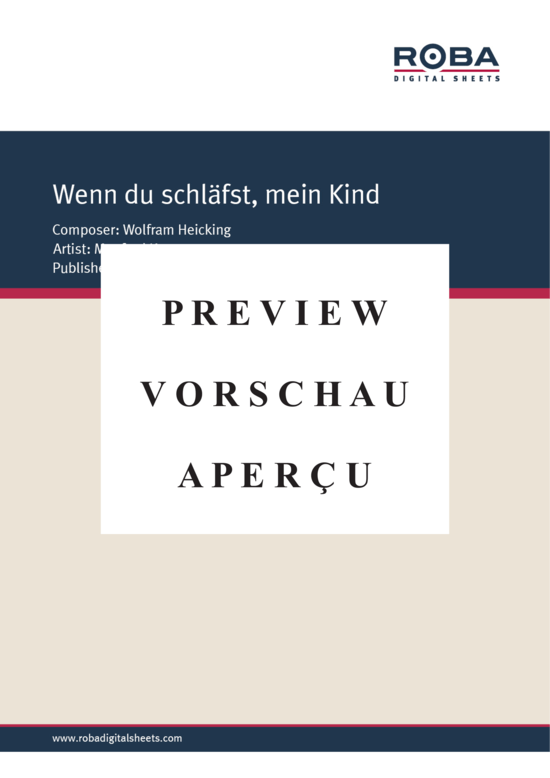 gallery: Wenn du schläfst, mein Kind , , (Klavier + Gesang)