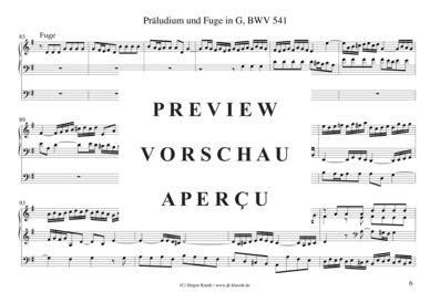 gallery: Präludium und Fuge in G, BWV 541 , , (Orgel Solo)