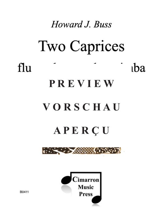 gallery: Two Caprices , , (Flöte, Oboe und Marimbaphon)