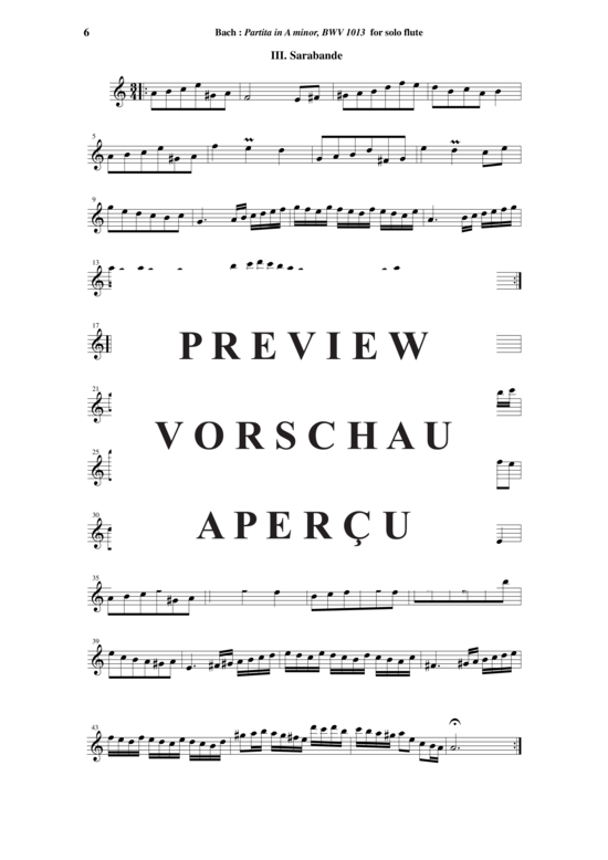 gallery: Partita in A Moll BWV 1013 , , (Querflöte Solo)