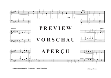 gallery: Präludien Des-Dur , , (Orgel/Klavier Solo)