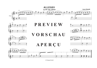 gallery: Allegro  op.149.4 , , (Klavier vierhändig)