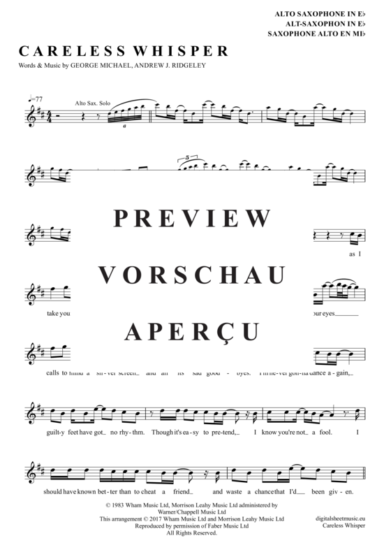 gallery: Careless Whisper , Michael, George, (Alt-Sax)