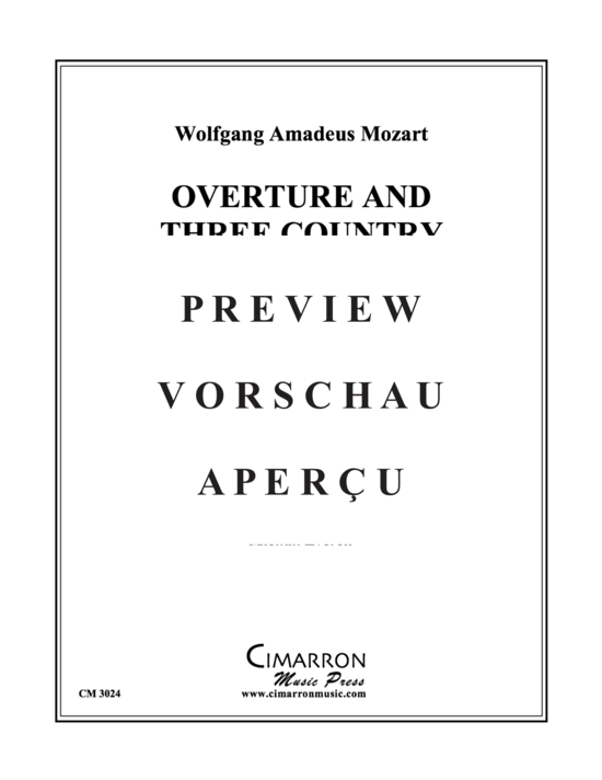 gallery: Overture and Three Country Dances, K. 106 , , (Blechbläserquintett)