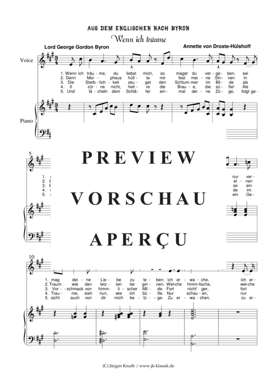 gallery: Wenn ich träume, Aus dem Englischen nach Byron , , (Klavier + Gesang)