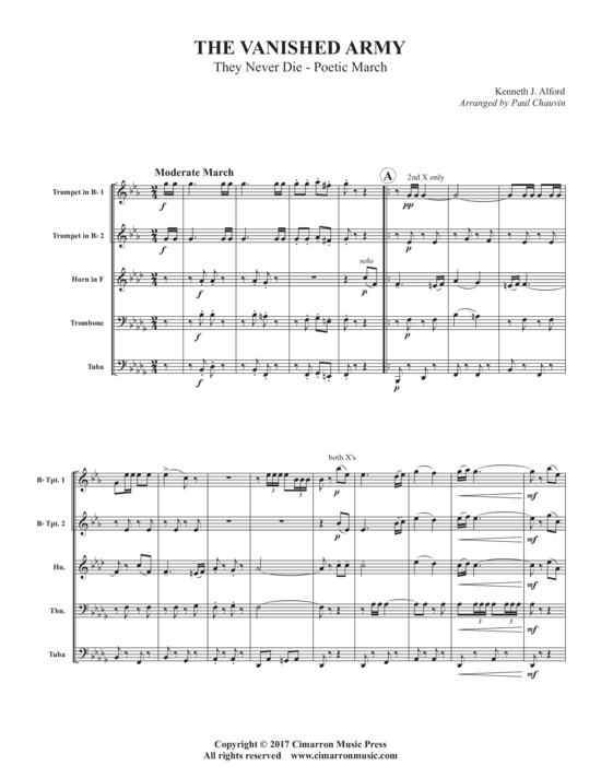 gallery: The Vanished Army , , (Blechbläserquintett)