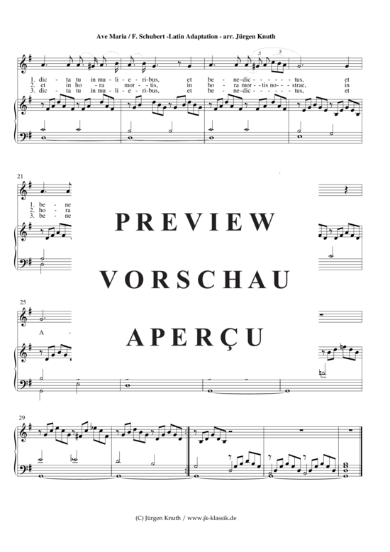 gallery: Ave Maria  D.839, op.52.6, G-Dur Latin Adaptation , , (Orgel + Gesang)