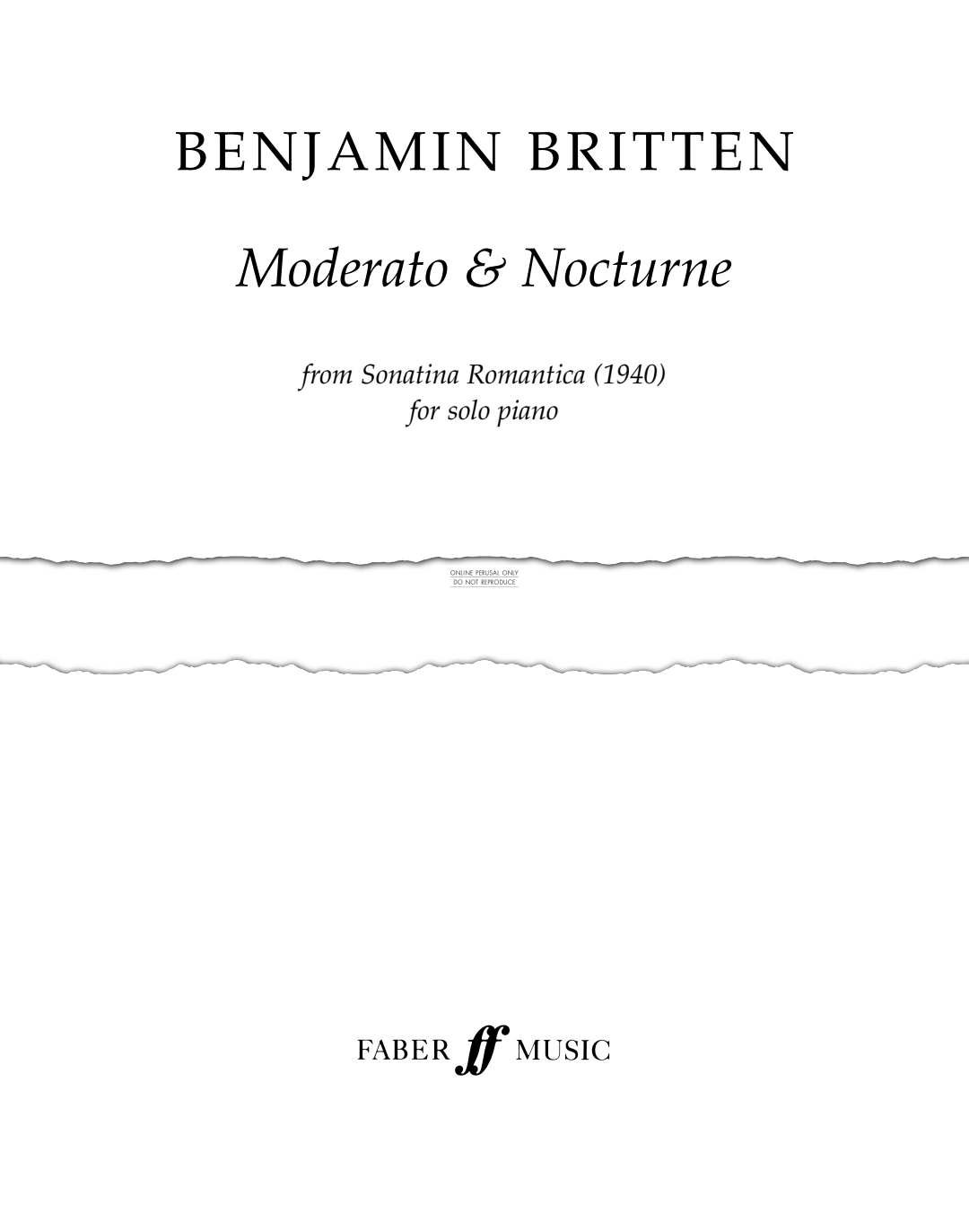 gallery: Moderato and Nocturne, Benjamin Britten, Klavier