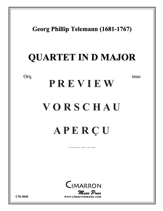 gallery: Quartet in D Major, TWV 43:G2 , , (Posaunen Quartett)