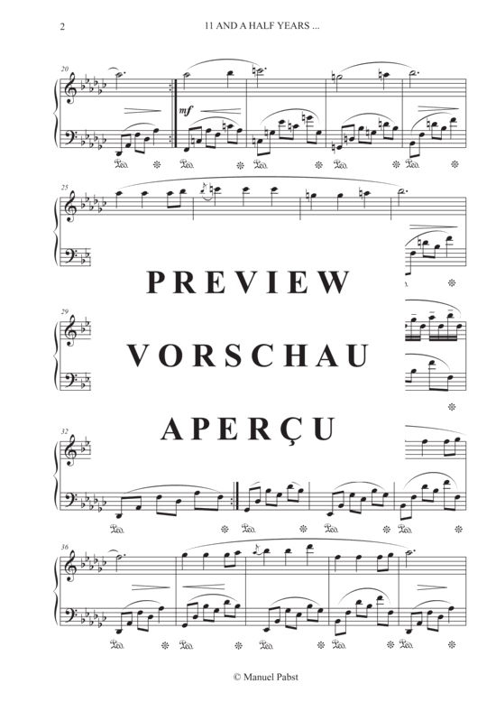 gallery: 11 and a half years... , Pabst, Manuel, (Klavier Solo)