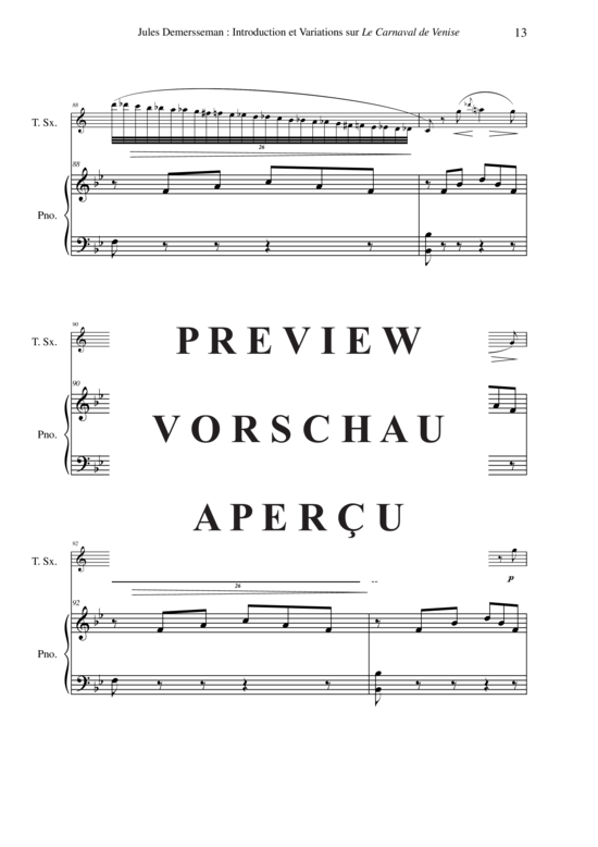 gallery: Introduction et Variations sur Le Carneval de Venise , , (Tenor-Saxophon + Klavier)