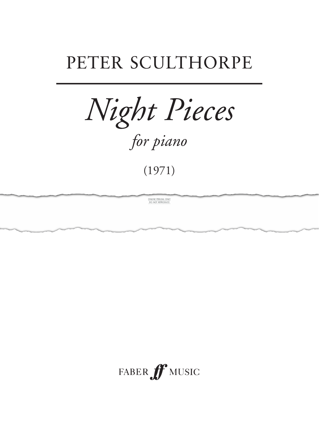 gallery: Night Pieces, Peter Sculthorpe, Klavier